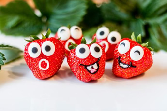 Erdbeeren von Bauer Reinhart auf Messe Erdbeeren von Bauer Reinhart auf Messe